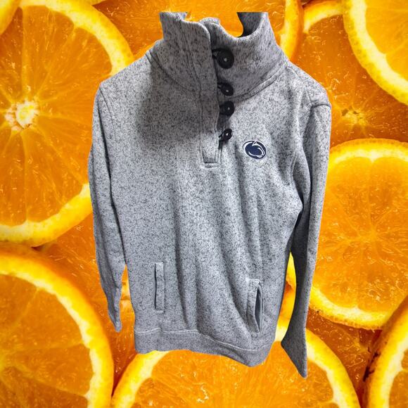 Champion Elite Men Penn State Fleece Quarter‎ Snap Up Pullover Sweatshirt Size M - Picture 2 of 8